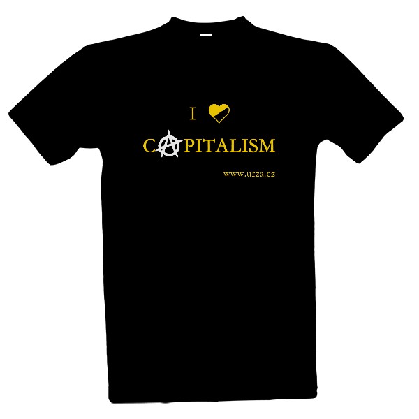 Tričko s potiskem I Love Capitalism (MB)