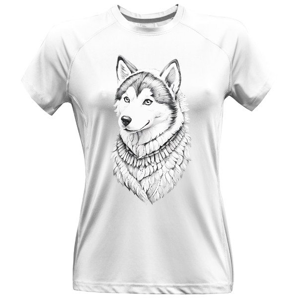 Dámské funkční tričko Premium s potiskem Husky