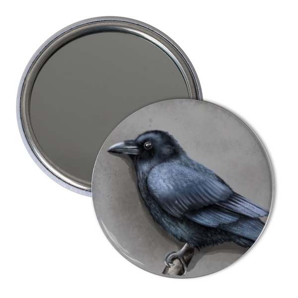 Zrcátko s potiskem Krkavec - zrcátko